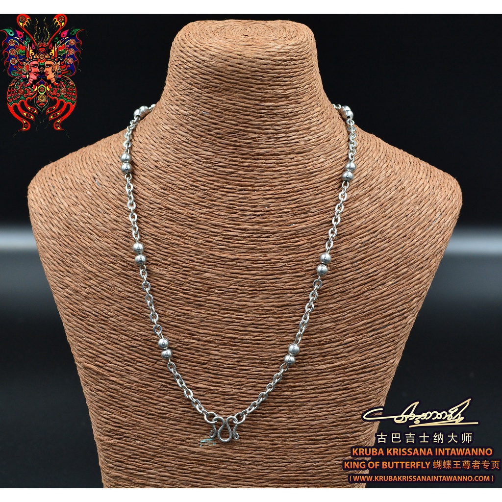 Kruba Krissana ~ 中品质~不锈钢佛牌项链 -Stainless Steel Necklace~E1