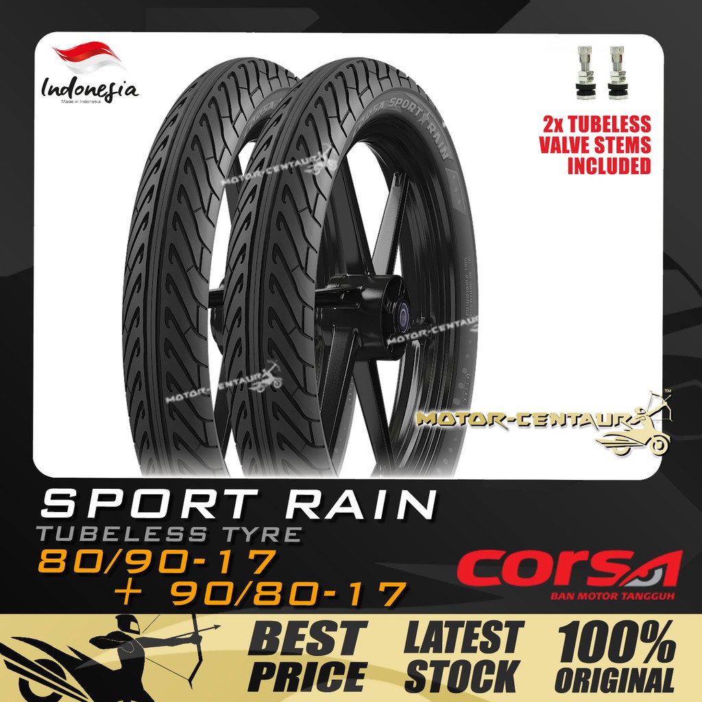 Buy Tayar Kombo Corsa Tubeless Tyre Sport Rain 80 90 17 90 80 17 Seetracker Malaysia