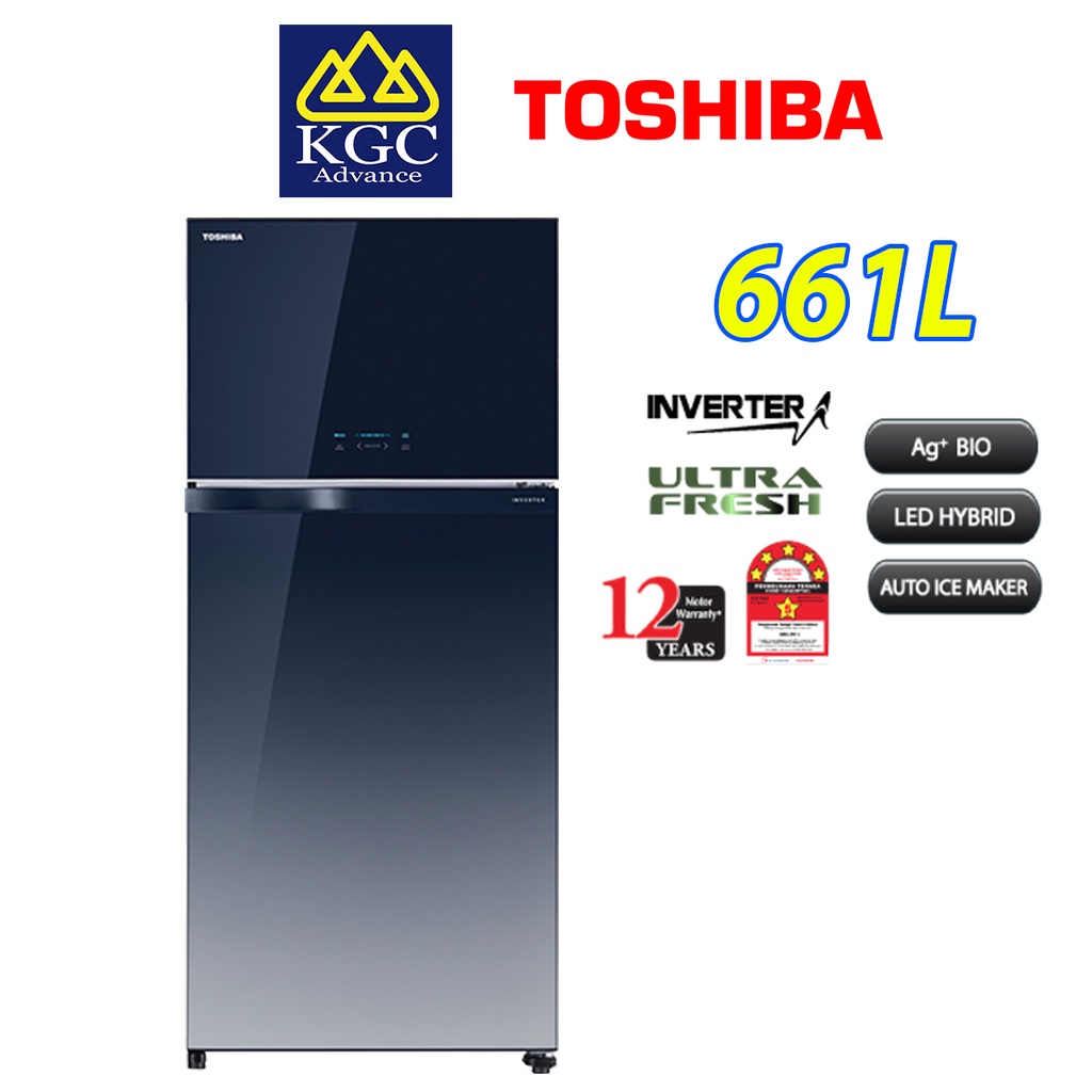 [Free Installation] Toshiba 2Doors Fridge Inverter Refrigerator (661L