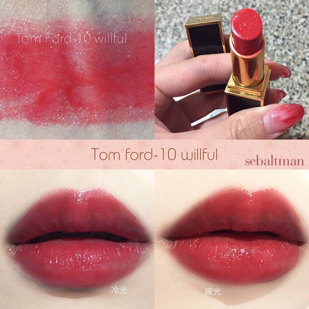 Spot TomFord Tom Ford #10 TF White Black Gold Black Tube Lipstick | Shopee  Malaysia