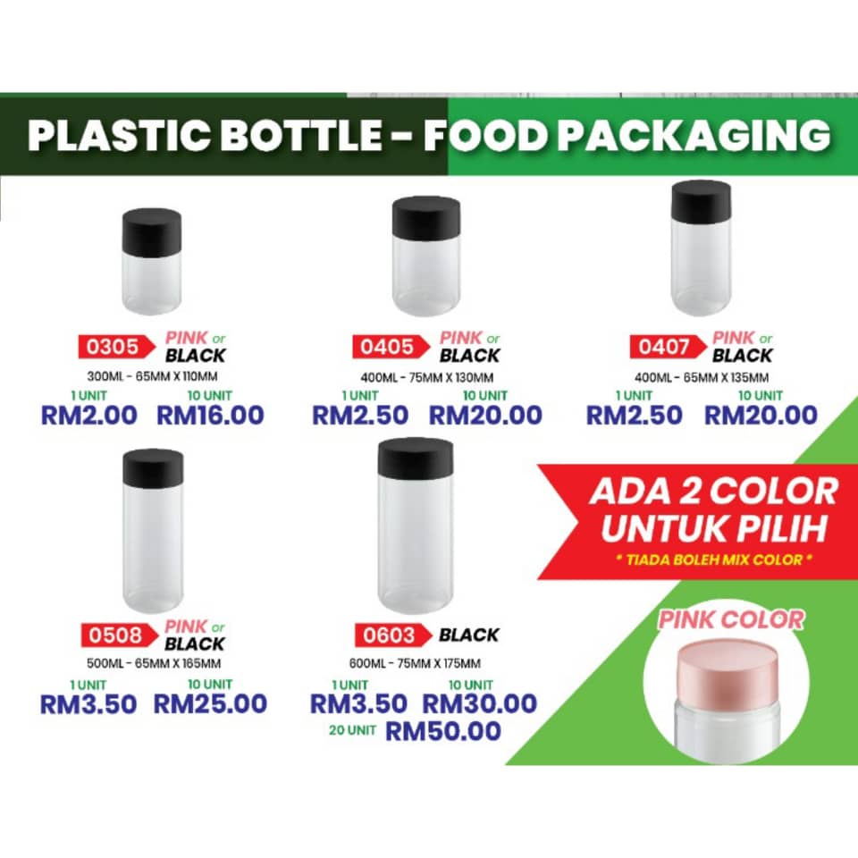 3. Plastic Bottle Food Packaging Shopee Malaysia