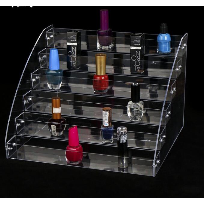 Multi-layer Detachable Acrylic Nail Polish Rack Tabletop Display Clear  Makeup Organizer Varnish Sunglasses Tray Stand Holder Jewelry Packaging  Display AliExpress | Nail Polish Rack, Acrylic Nail Polish Display Rack  Clear Organiser Storage