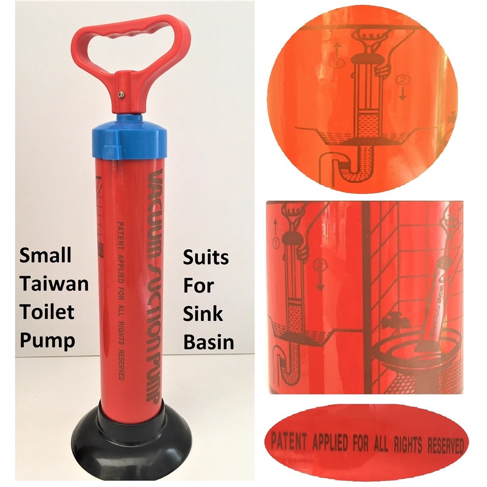 Taiwan Toilet Suction Pump For Clog drainage In Sink ,Toilet Bowl,Basin