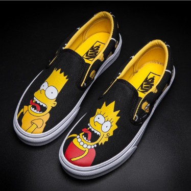 vans slip on cartoon