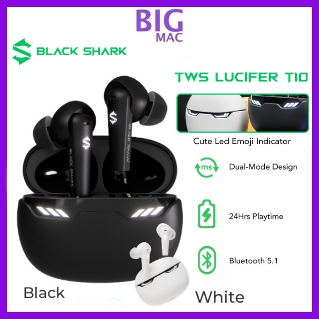 Original Black Shark Lucifer T10 | Gaming Wireless Earbuds Bluetooth ...