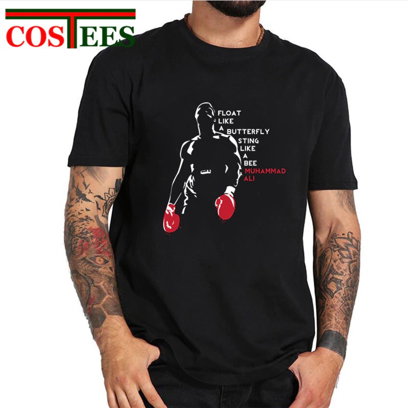 Muhammad Ali 4 T Shirt Guys Latest Tshirt Classic T Shirt Men Fly Like A Butterfly Sting Like A Bee Shopee Malaysia