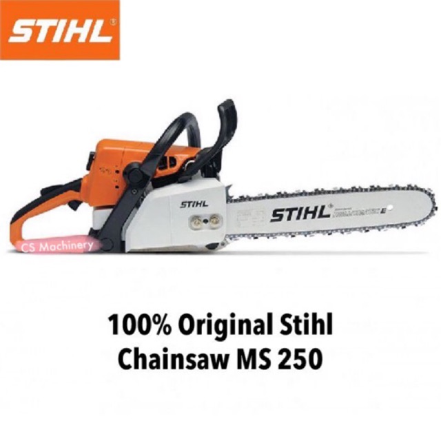 100 Original Stihl Chainsaw Ms250 20 Guide Bar Shopee Malaysia