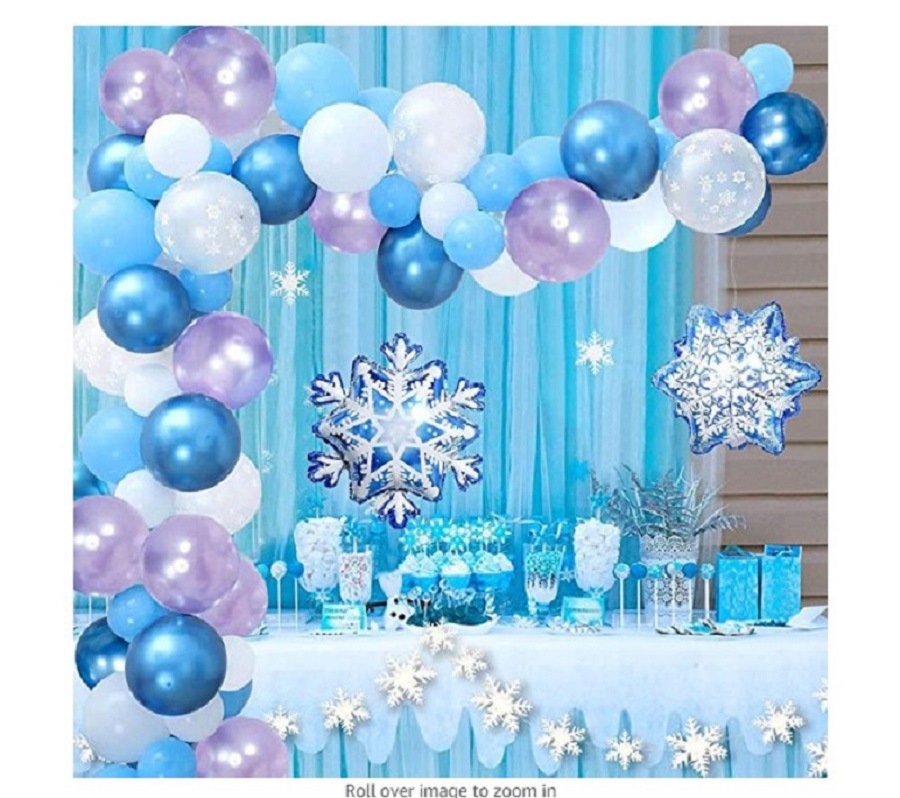 66pcs Frozen Theme Balloon Sets Combination Package Snowflake Latex  Aluminum Film BallooHappy Birthday Party Decoration Background Needs  marriage engagement party | Shopee Malaysia