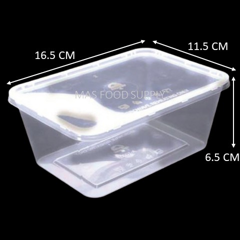 ET 1000 10 pcs Rectangular Microwave Food Container With 