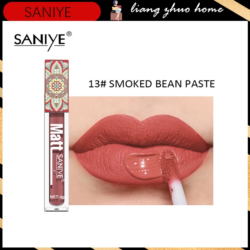 [Ready Stock]【SANIYE】11 Colors Matte Liquid Lip Tint Quick Dry Waterproof Liquid Matte Lipstick Long LastingLipstick Fashion Makeup L1181