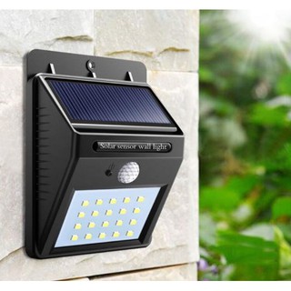 20LED Solar Powered LED Wall Light Outdoor Lighting Outdoor House Lamp ...