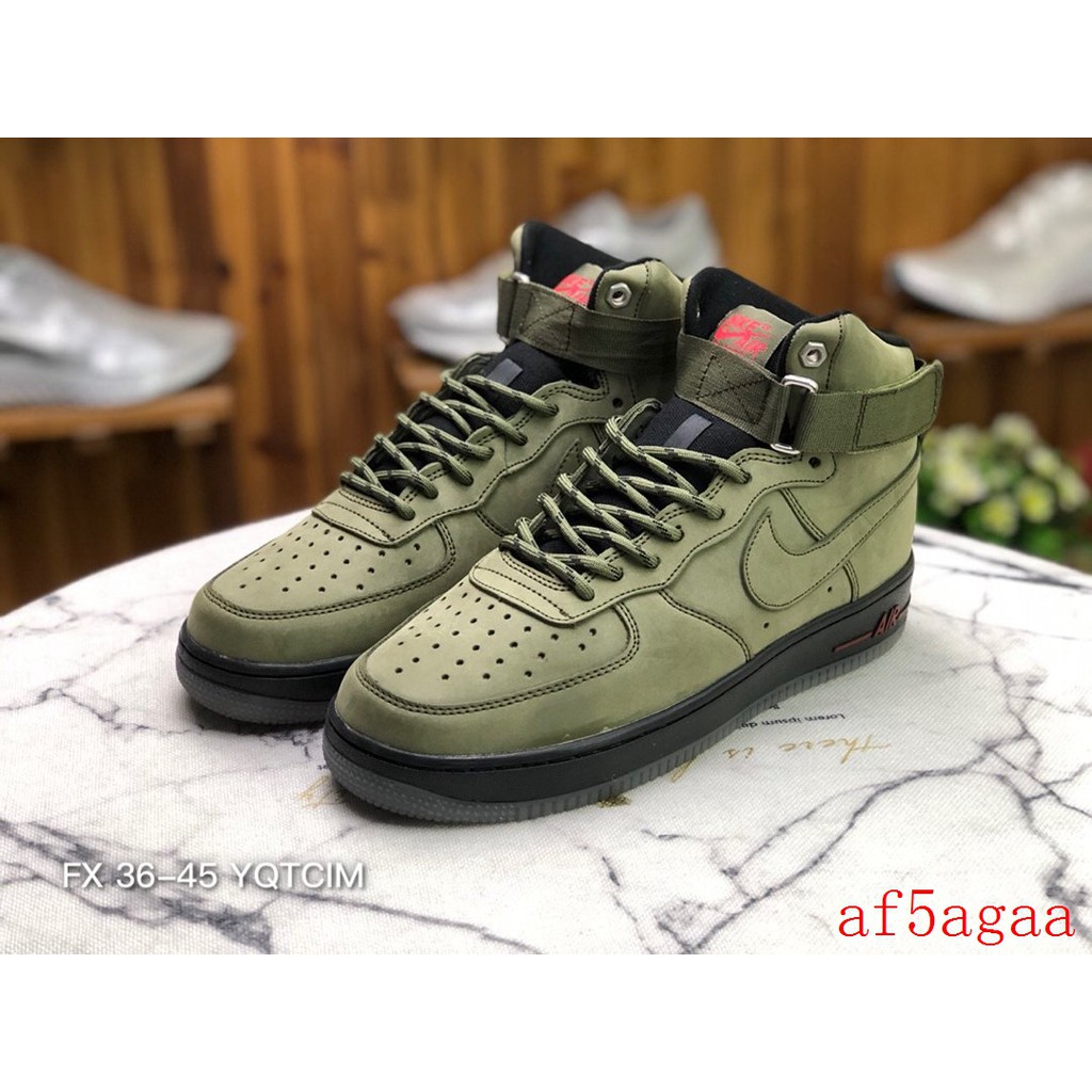 nike air force 1 high army green