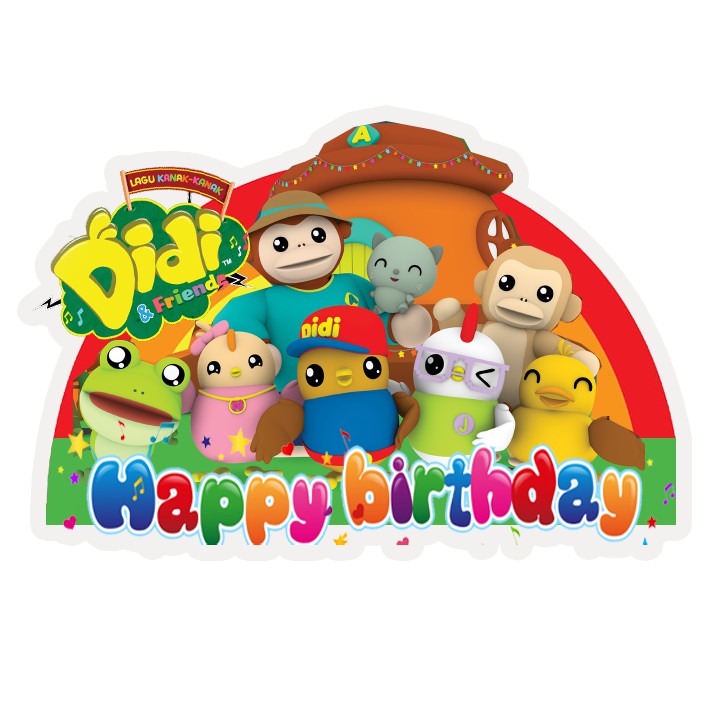 Didi Friends Cake Topper 001 Shopee Malaysia