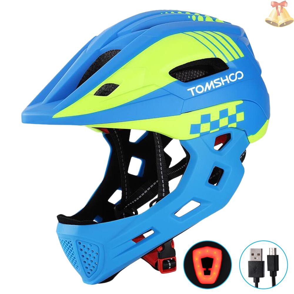 children's bike helmet with chin guard