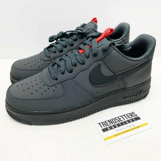 nike air force 1 anthracite grey red