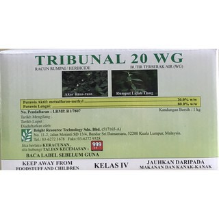 Tribunal 20WG racun rumput / akar ruas-ruas metsulfuron-methyl ( 1 kilo )