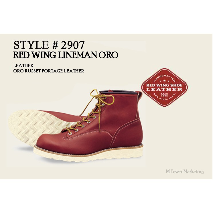 red wing oro russet portage leather