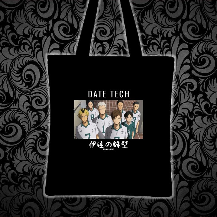 DATE TECH VOLLEY TEAM Printed tote bag canvas