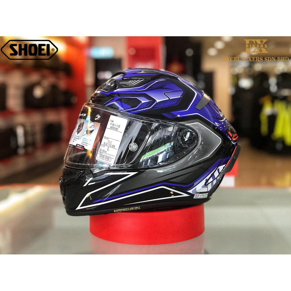 Shoei Helmet X Spirit Iii Aerodyne Tc 2 X Spirit 3 X Spirit 3 Full Face Helmet Motorcycle Helmet Racing Helmet Shopee Malaysia