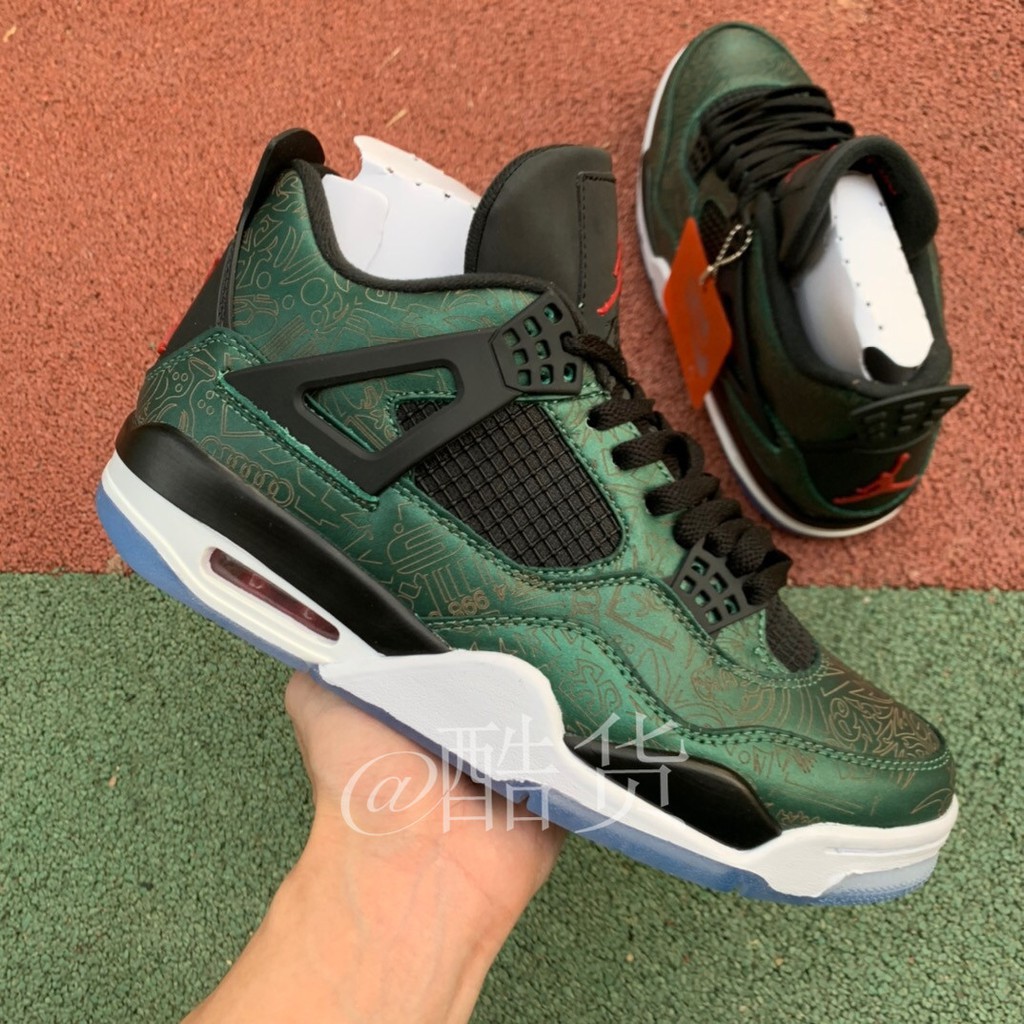 jordan 4 laser green