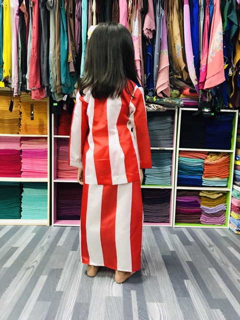 Buy Baju kebaya bendera malaysia size 1 tahun hingga 6 tahun 