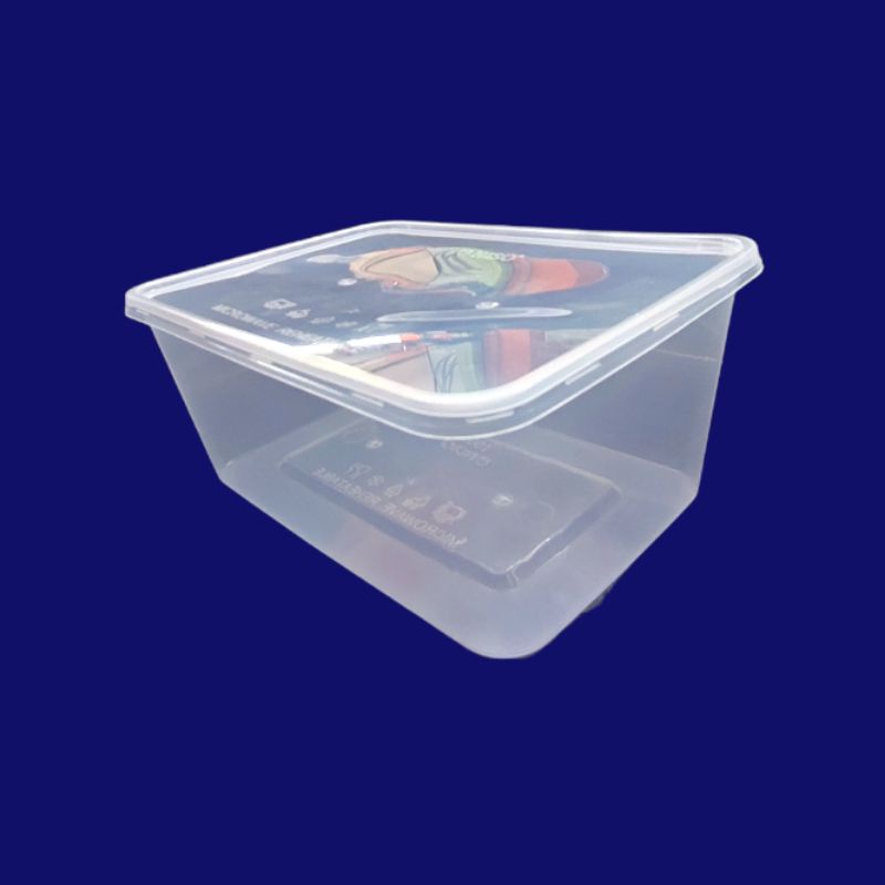 PP RECTANGULAR TUPPERWARE/ DISPOSABLE TUPPERWARE / BEKAS MAKANAN / FOOD