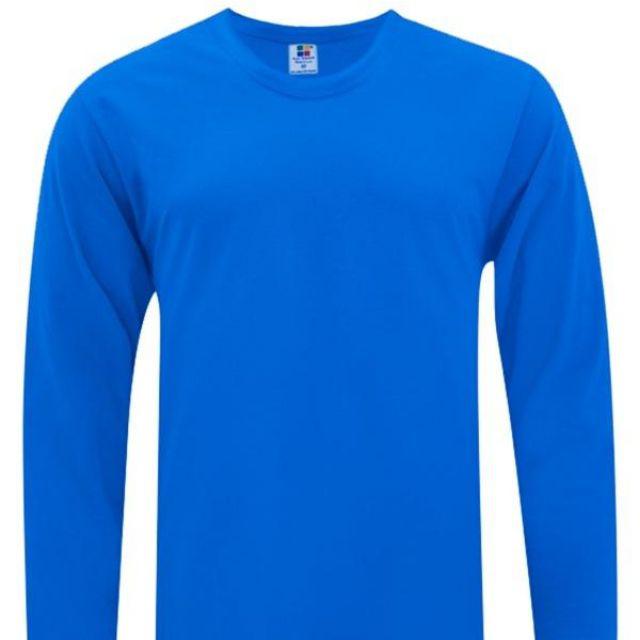 Long Sleeve T Shirt 100 Cotton Baju Tshirt Lengan Panjang Shopee Malaysia