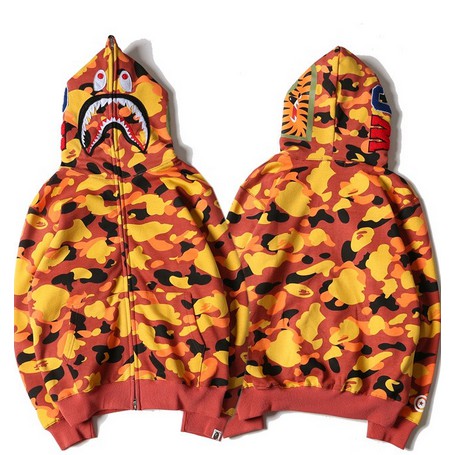 camo hoodie orange