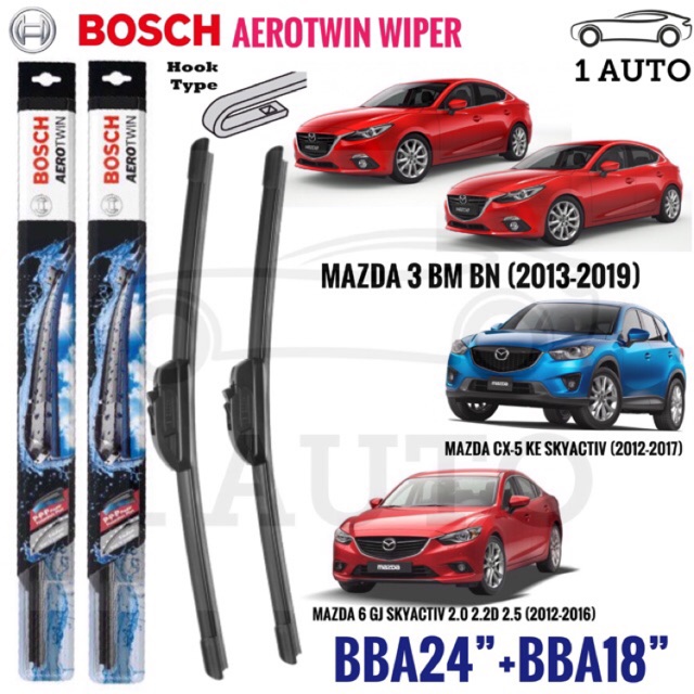 Bosch Aerotwin Wiper For Mazda 3 6 Cx 5 Skyactiv Size 24 18