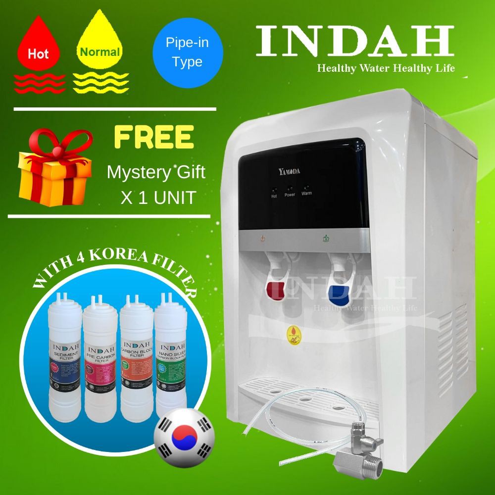 Yamada Mild Alkaline Water Dispenser Hot & Normal Model 106A With 4 KoreaHalal Patented Filter