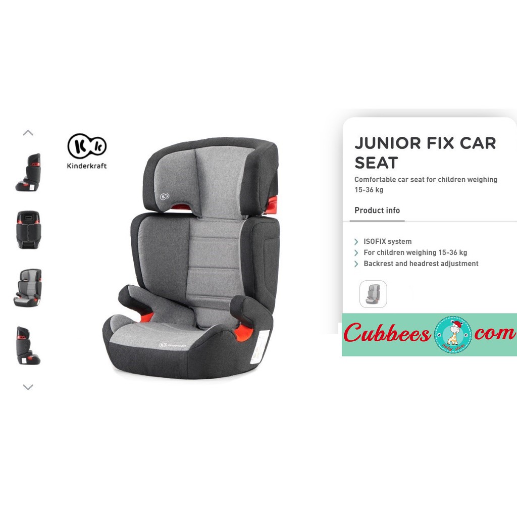 kinderkraft junior fix isofix