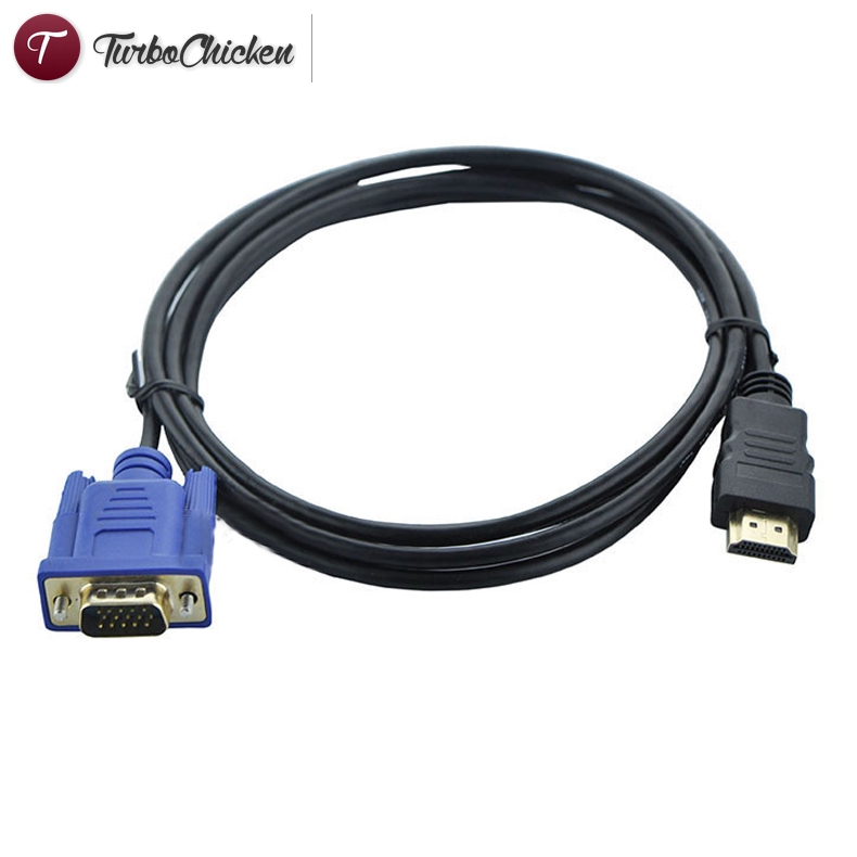 religie Peregrination Nationale volkstelling COD】 Hight Quality 6FT 1.8M HDMI To VGA Cable Male to Male Video Adapter  For HDTV PC Laptop HDMI Kabel Cabo Adapter | Shopee Malaysia