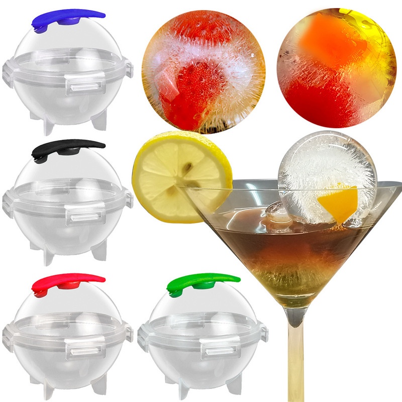 [ Buy 1 Free 1 ] DIY Ball Shape Popsicle Molds / Ice Hockey Ice Maker/ Whiskey Ice Tray Bar Tool/ Kitchen Tool Accessories