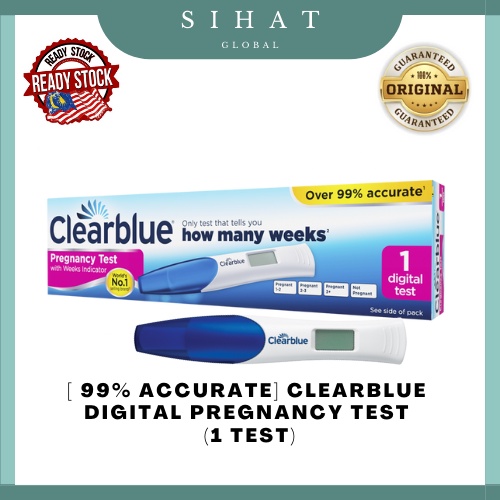 Clearblue Digital Pregnancy Test with Week Indicator (1 Test) EXP1/25