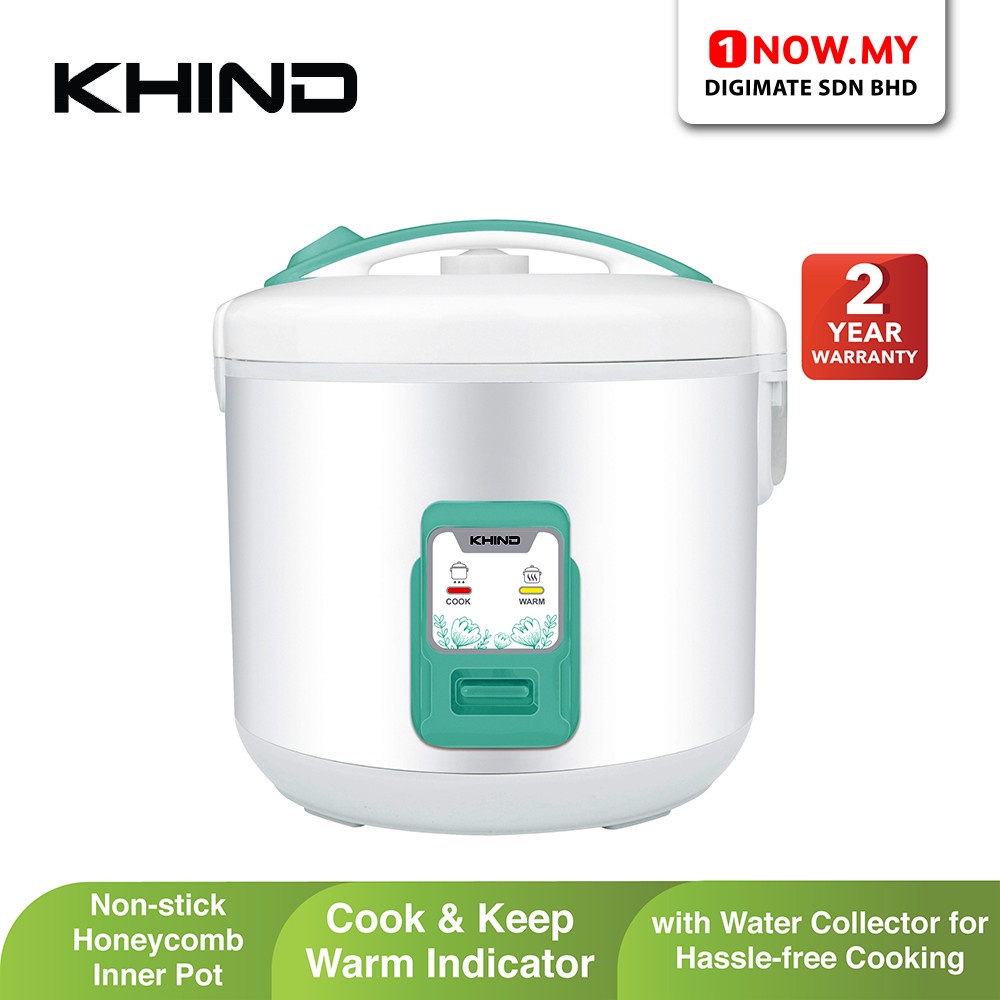 Khind 18l Jar Rice Cooker Rcj188 Non Stick Honeycomb Inner Pot Shopee Malaysia 6944