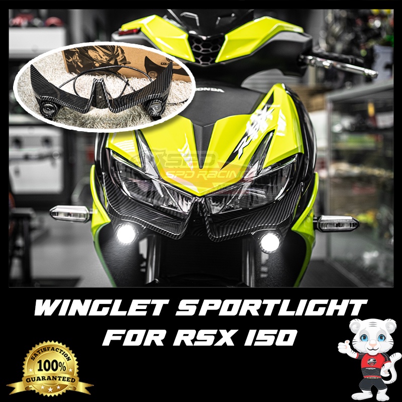 Winglet Sportlight Carbon ABS with led lamp for RS-X 150 / Winner X