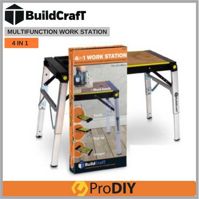Buildcraft 4 In 1 Heavy Duty Multifunction Workstation Work Bench
