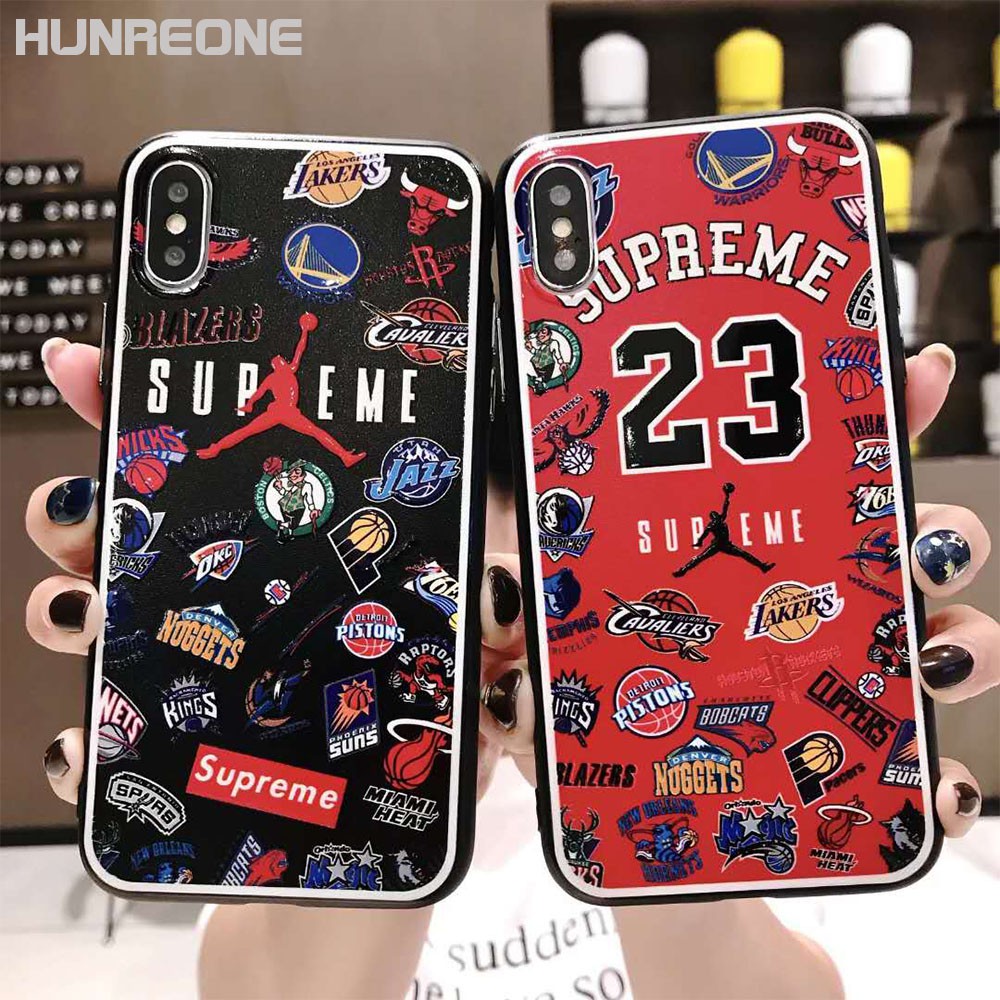 Supreme Jordan Iphone 11 Pro Max X Xs Xr Xs Max 7 8 Plus Fashion Cover Case Shopee Malaysia