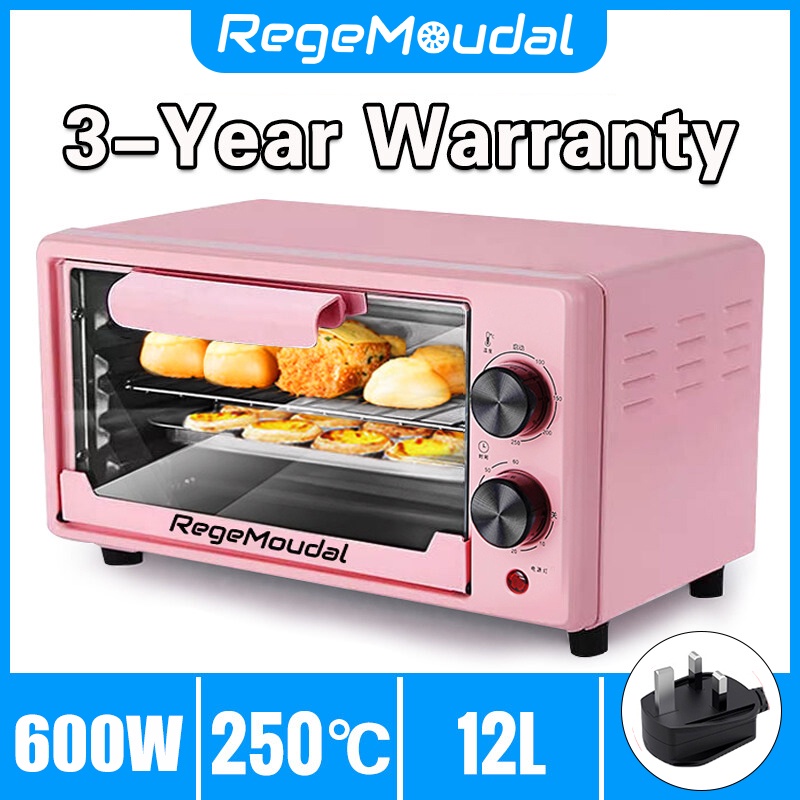 [24 hours delivery]🔥Spot🔥250℃ Multifunctional Mini Electric Oven electric 10L/12L electric oven With Bakeware And Grill