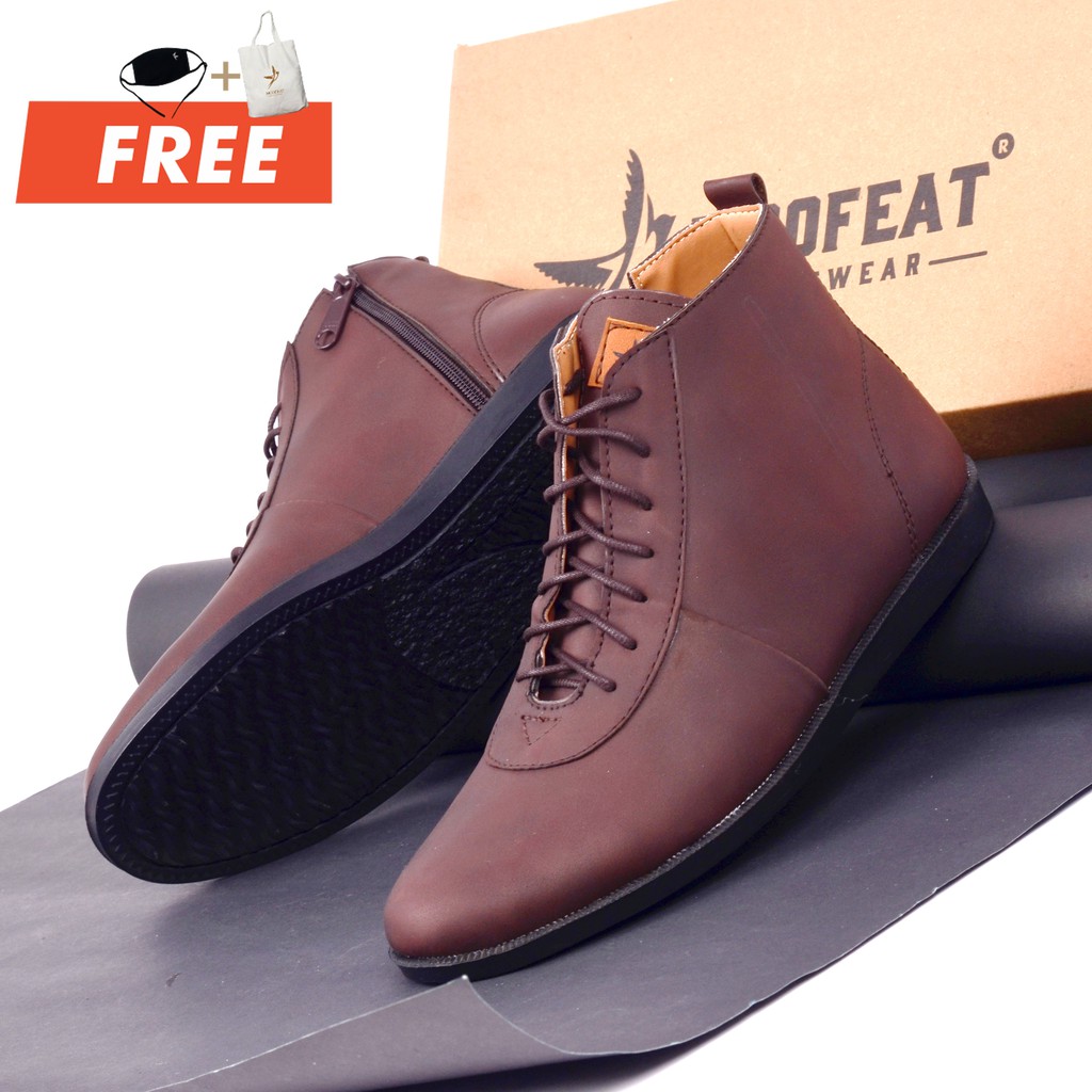 dark brown casual boots