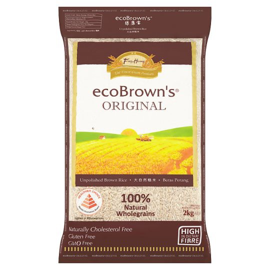 ecoBrown's Original Unpolished Brown Rice 2kg | Shopee Malaysia