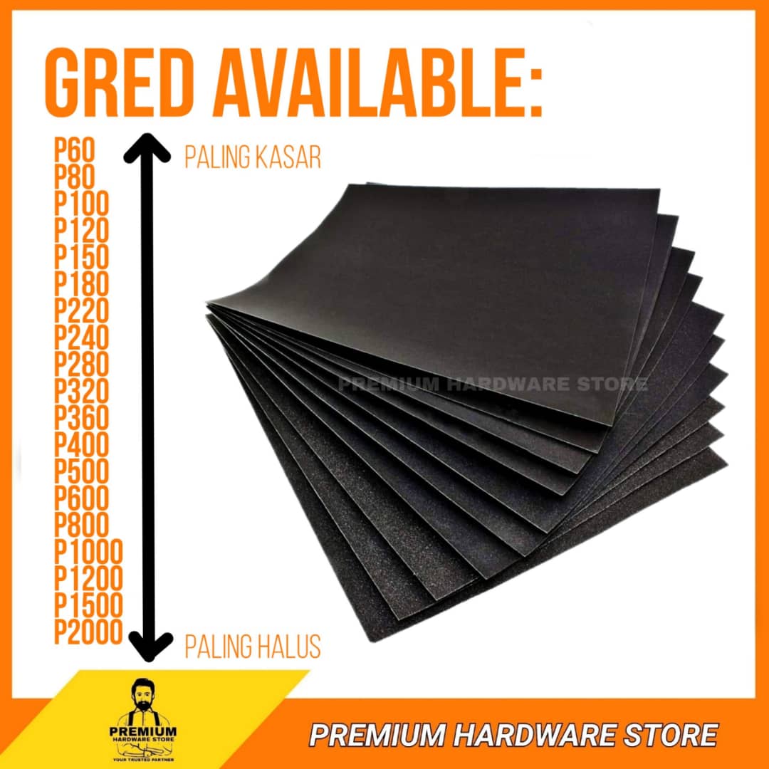 Sand Paper Kertas Pasir  P60 P2000 Shopee Malaysia