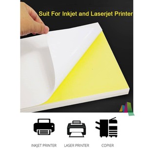 A4 Sticker Paper Simili matt / Mirrorkote Glossy / PP Synthetic / Brown ...