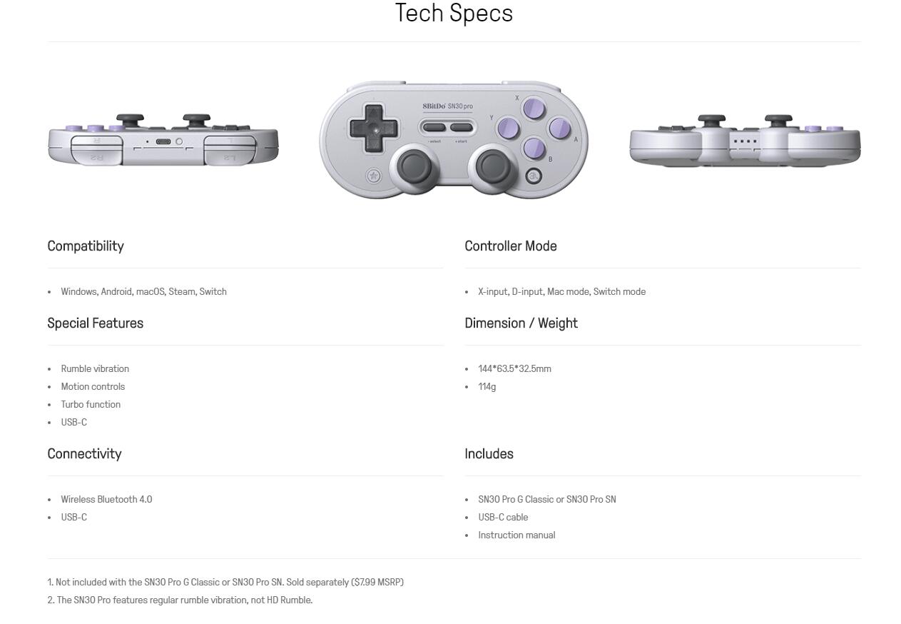 8bitdo Sn30 Pro Wireless Switch Controller Gamepad Joystick For Nintendo Switch Windows Android Macos Shopee Malaysia