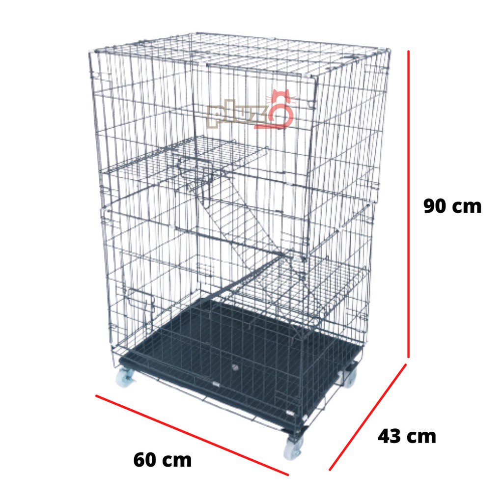 Buy *2/3 LEVEL PLATFORM BESAR* Sangkar Kucing 2/3 Tingkat 2 kaki 