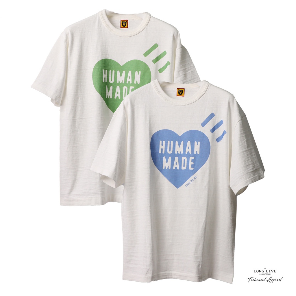 100%COTTONCOLORHUMAN MADE HEART L/S T-SHIRT 