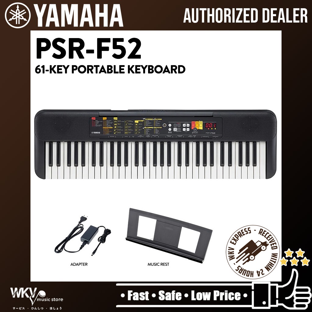 Yamaha PSRF52 61 Keys Electronic Keyboard Portable Keyboard (PSRF52