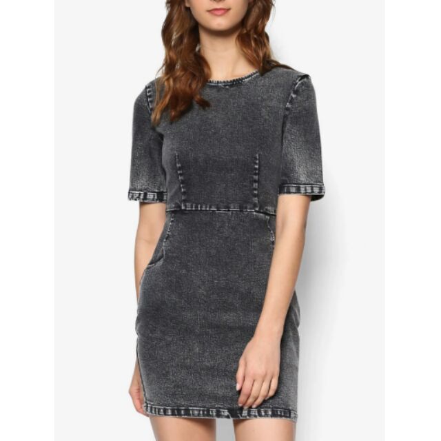 zalora denim dress