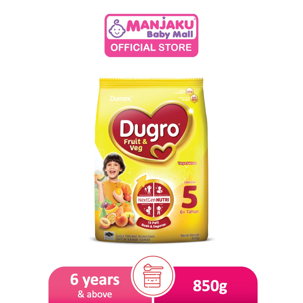 Dumex Dugro 5 Fruit &amp; Vege (850g)