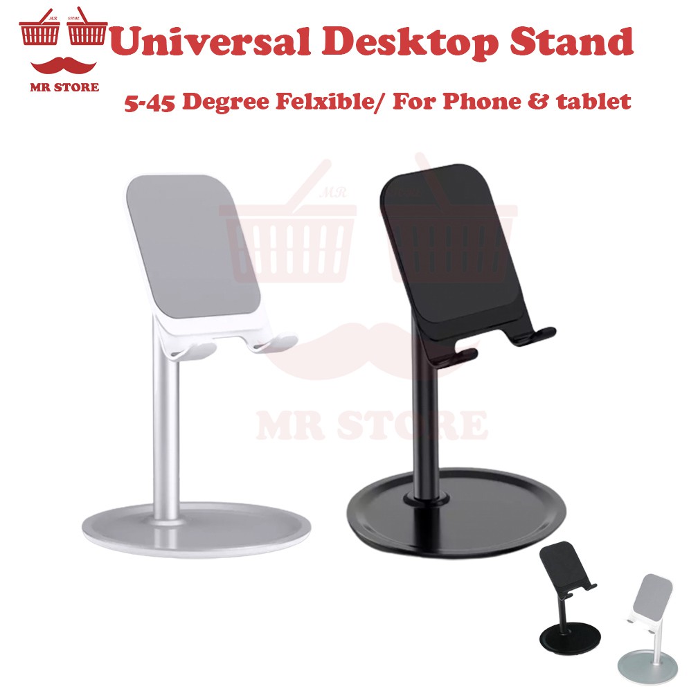 🔥Multi-Angle Adjustable Phone Holder Desktop Tablet Mobile Phone Stand Portable Support Bracket Cell Phone metal Stand